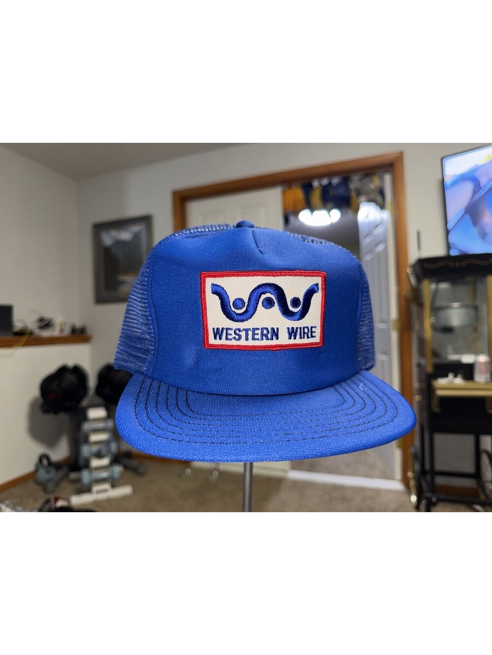 Vintage Western Wire Trucker Hat / SnapBack / Mesh